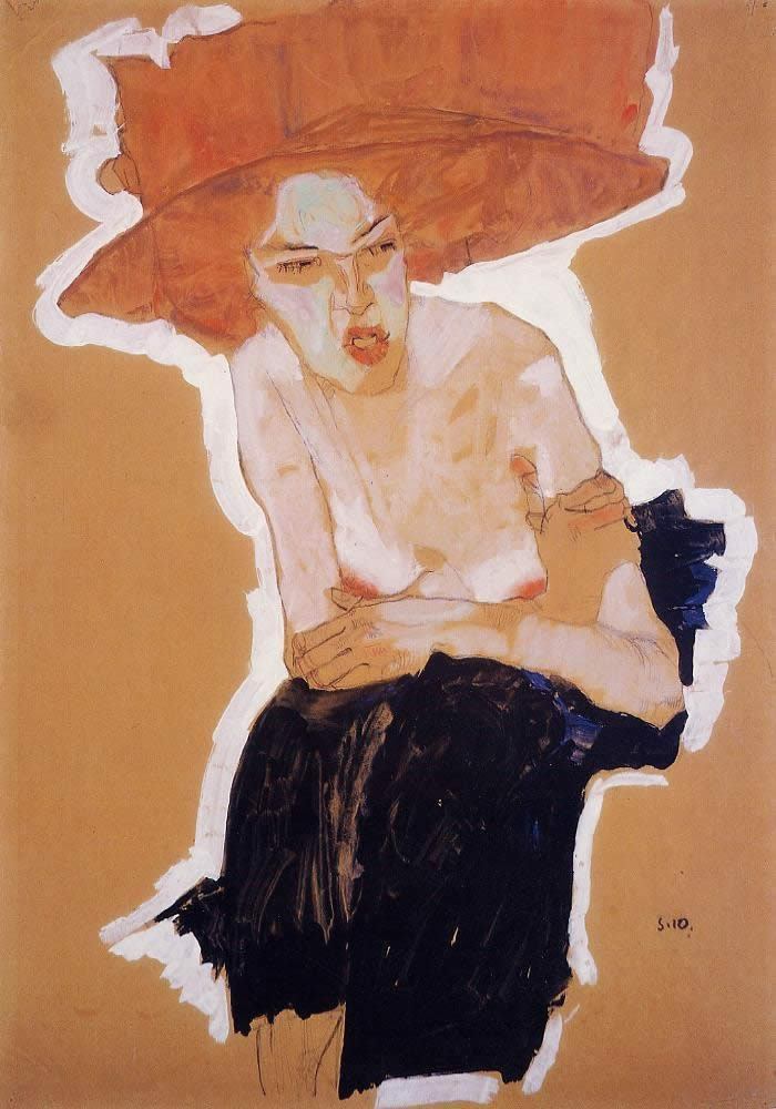 Egon Schiele The Scornful Woman Gertrude Schiele